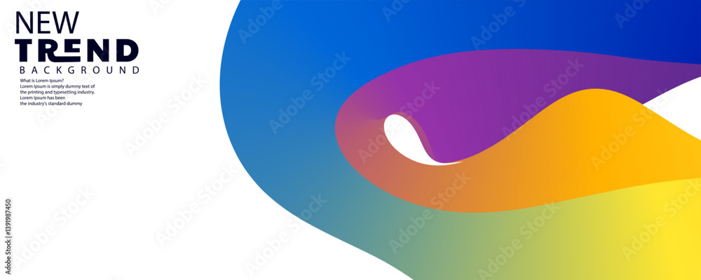 Poster abstract background design, liquid style colorful pastel abstract background with elements vector, g