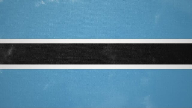 Animated Video Showing the Flag of BOTSWANA Emerging from Nowhere