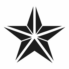 
star icon silhouette icon on white background 