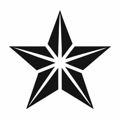 
star icon silhouette icon on white background 