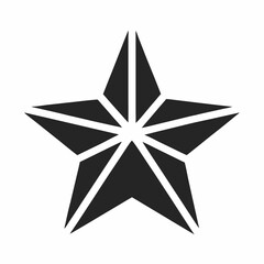 
star icon silhouette icon on white background 