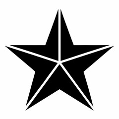 
star icon silhouette icon on white background 