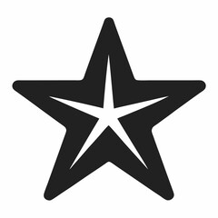 
star icon silhouette icon on white background 