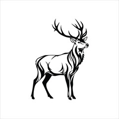 Deer Silhouette, Deer Art, Deer Clipart, Deer Vector, Deer Icon, Deer Head Silhouette, Deer Outline, Deer Shape, Deer Drawing, Deer Graphic, Buck Silhouette, Doe Silhouette, Forest Deer Art, Wildlife 