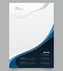 Modern business card template for presentation.