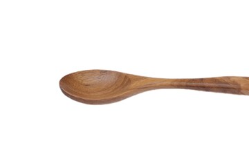 wooden spoon isolated on white