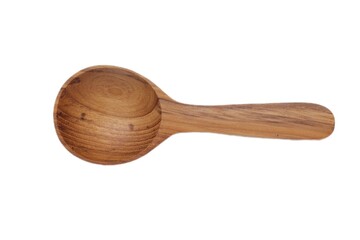 wooden spoon isolated on white