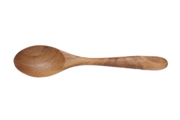 wooden spoon isolated on white