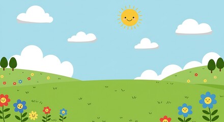 Sunny Meadow Smiles AI Generated