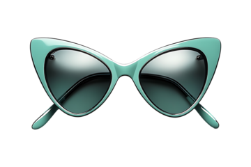 Embracing the Cat Eye Sunglasses Trend isolated on transparent background
