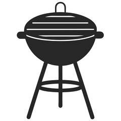 Grill silhouette vector illustration