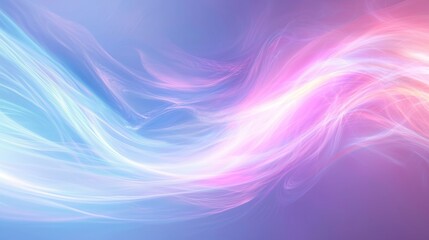 Obraz premium Abstract Wave Patterns in Soft Pastel Colors Creating Dreamy Atmosphere for Modern Design Backgrounds