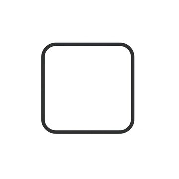 Minimalist rounded square frame