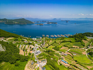 the beautiful islands of Yokji in South Korea