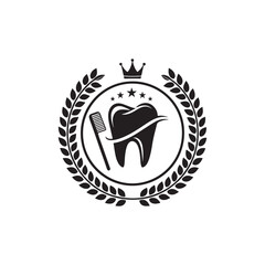dental care vector silhouette clip art illustration