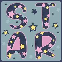 Stars Layered paper cut style, Shadow Box 