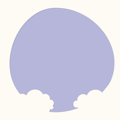 Night frame, Layered paper cut style, Shadow Box 