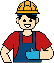 illustration avatar of Technician thumbs up