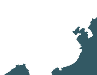 Black and white outline map of China with clear national borders. Editable vector format, ideal for educational use, presentations, infographics, and customizable design and mapping projects.