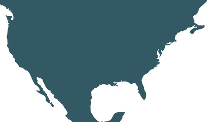 Black and white outline map of the United States. High-resolution, editable vector showing state borders. Ideal for educational use, infographics, presentations, and customizable design projects.