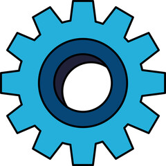 flat icon vector of gear