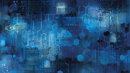 Naklejka premium Abstract digital circuit board background, Digital transformation consulting