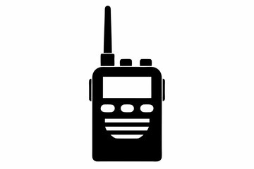 walkie talkie design silhouette vector illustration