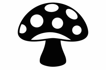 mushroom design silhouette vector illustration