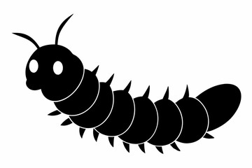  caterpillar design silhouette vector illustration
