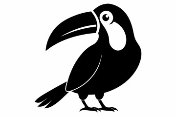 Obraz premium toucan bird design silhouette vector illustration