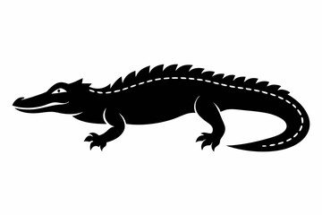 Obraz premium crocodile design silhouette vector illustration