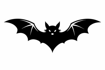 a bat flying design silhouette vector illustration