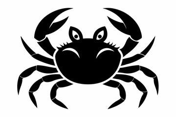 a crab design silhouette vector illustration