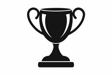 trophy cup design silhouette vector illustration