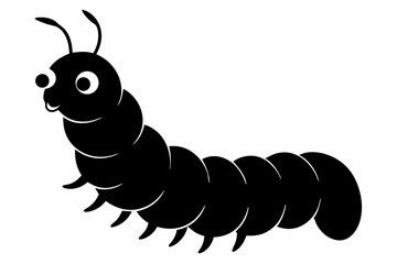  caterpillar design silhouette vector illustration