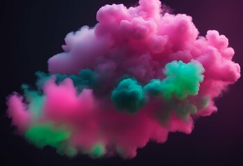 elements multicolored puff dark design neon green smoke pink cloud background ink texture smoky flow red black yellow fog light swirling blue wave mist colourful swirl motion steam colours cotton