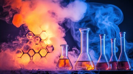 Colorful chemical experiment