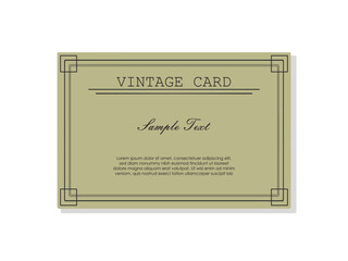 vintage frames with simple lines. This illustration relates to elegance, classic, retro, pattern, European, ornament, decoration, etc.