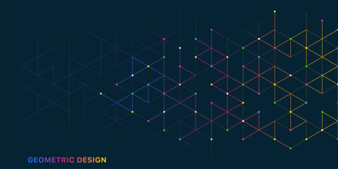 Abstract vector background with a geometric pattern of triangle shapes. Graphic design element 