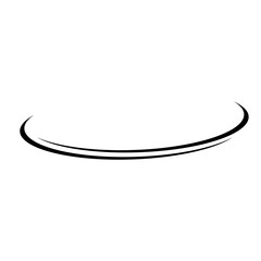 Abstract orbit line. Magic swirl design. The vortex trail effect.