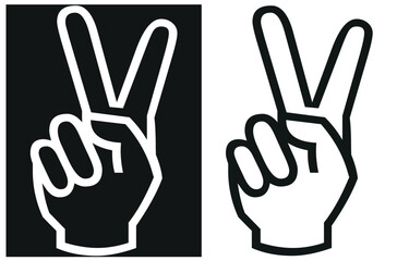 hands icons set. vector illustration