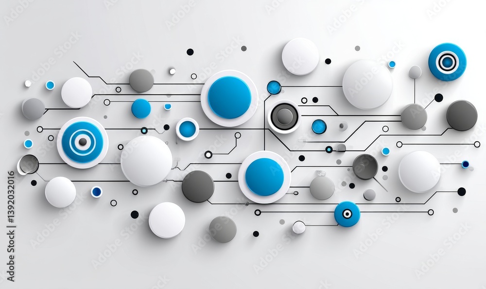 Aufkleber the background features a blend of technology and graphic abstract design suitable for creative proj