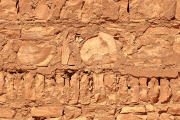 red orange natural stone wall background