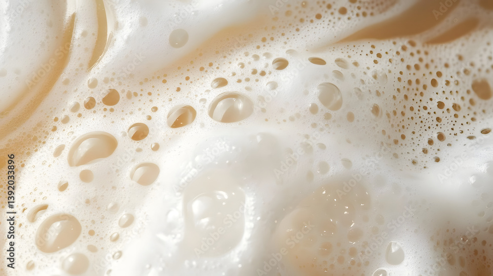 Poster abstract soap suds texture with swirling patterns and bubbles for creative background design
