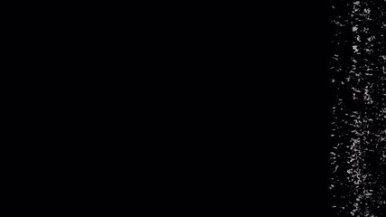 VHS glitch overlay with vertical scanlines, noise texture, and damaged screen effect for film editing - Powered by Adobe