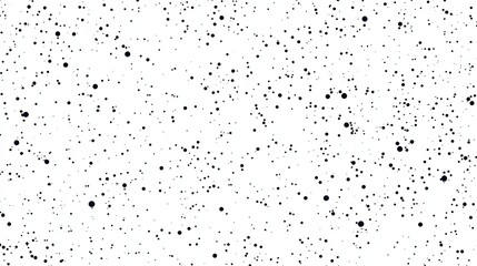 Obraz premium Abstract Black and White Background with Random Circular Shapes and Dots on White Surface
