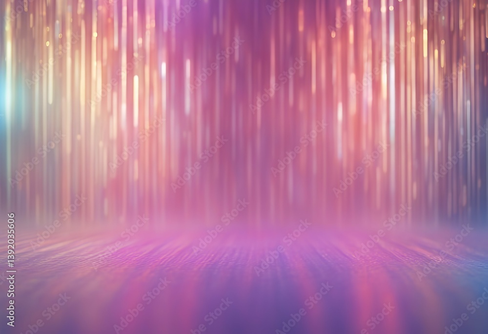 Poster 3d template illustration bright empty background subtle blank holographic light space flare iridesce