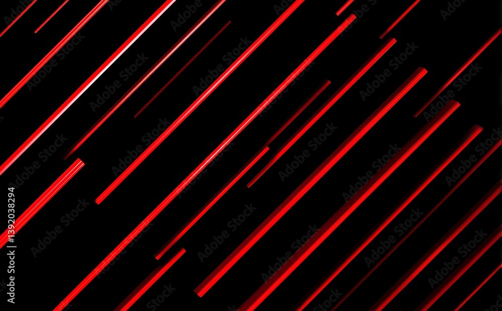Poster abstract red and black hues come together in a light pattern with a gradient, paired with a metal te