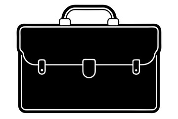 Briefcase silhouette vector illustration