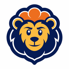 Brainy Bear mascot logo

